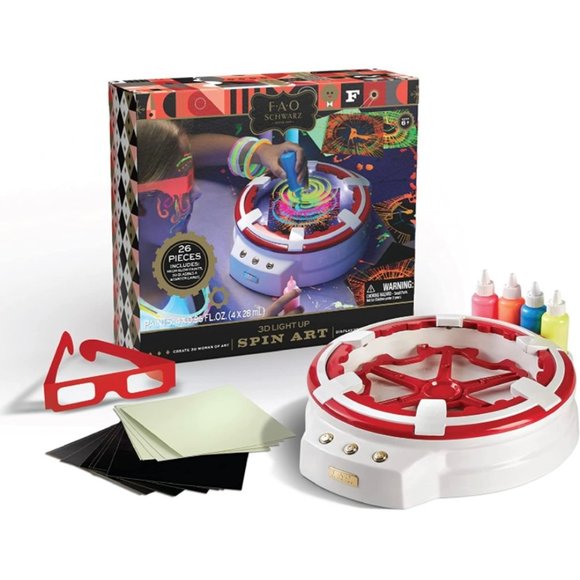 FAO Schwarz Toys Fao Schwarz 3d Light Up Neon Spin Art Machine Glow